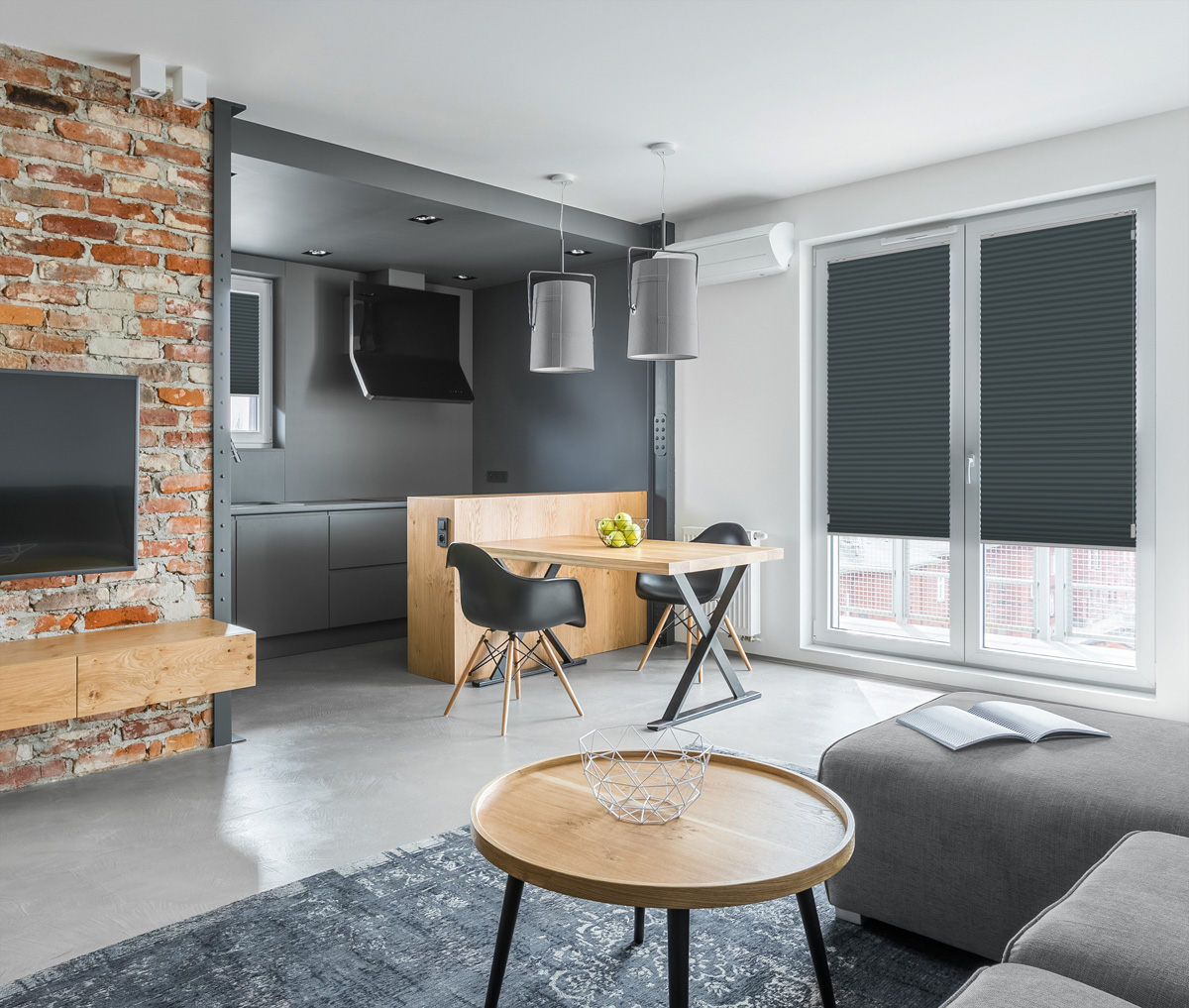 Apartment with open kitchen